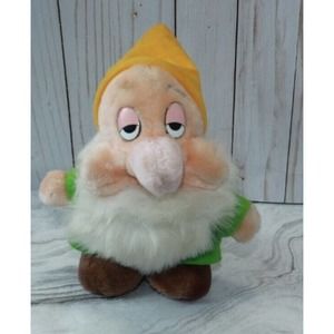 Vintage Walt Disney Snow White & the Seven Dwarfs 8" Sleepy Plush